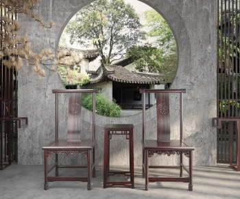 Chinese Style Lounge Chair-ID:568869112