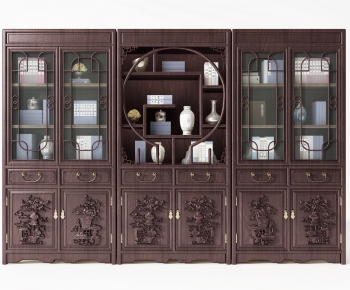 Chinese Style Decorative Cabinet-ID:329427001