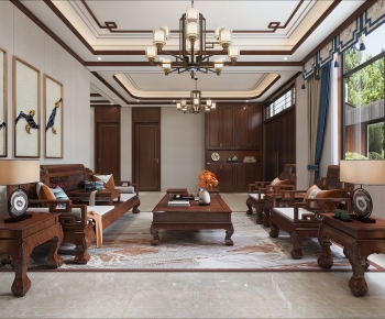 Chinese Style A Living Room-ID:647543917