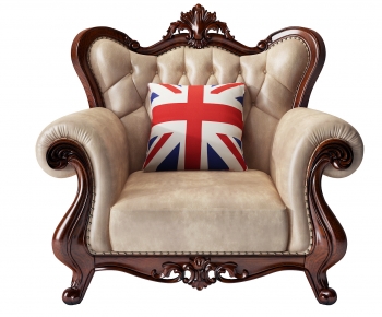 American Style Single Sofa-ID:692609074