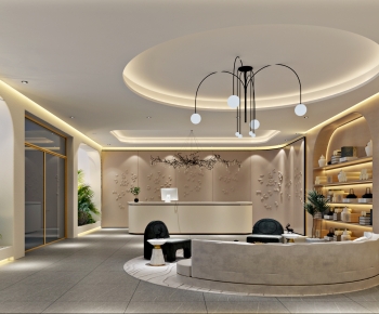 Modern Office Reception Desk-ID:437726024