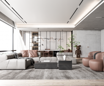 Modern A Living Room-ID:422077896