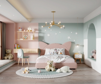Nordic Style Girl's Room Daughter's Room-ID:748209953
