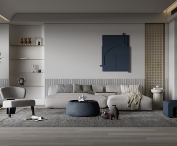 Modern A Living Room-ID:519175054