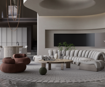 Wabi-sabi Style A Living Room-ID:767149983