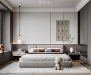 Modern Wabi-sabi Style Bedroom-ID:510036956