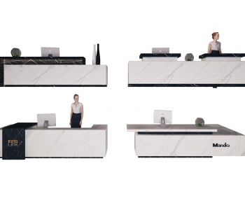 Modern Reception Desk-ID:489128112