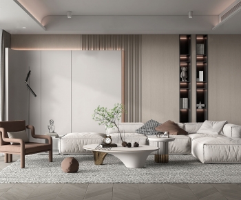 Wabi-sabi Style A Living Room-ID:110994103