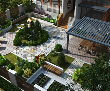 Modern Courtyard/landscape-ID:720802074