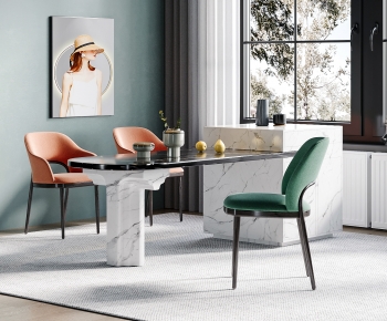 Modern Dining Table And Chairs-ID:434684041