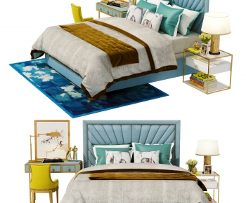 American Style Double Bed-ID:549340017