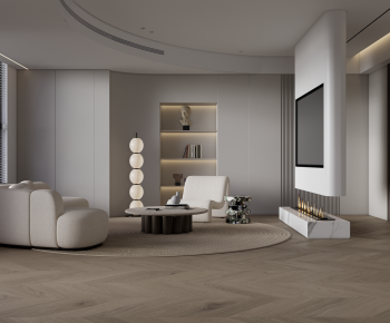 Wabi-sabi Style A Living Room-ID:395855903