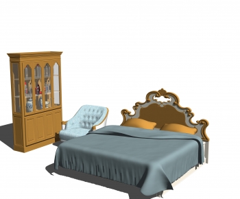American Style Single Bed-ID:253691919
