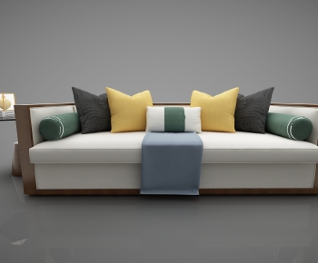 New Chinese Style Multi Person Sofa-ID:122559076