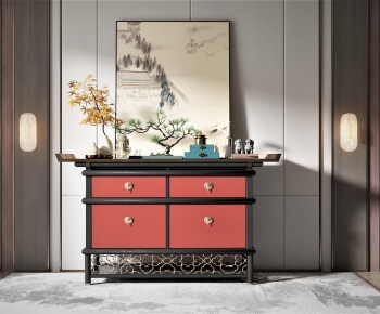 New Chinese Style Side Cabinet/Entrance Cabinet-ID:194380328