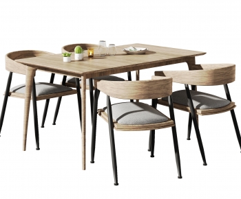 Nordic Style Dining Table And Chairs-ID:942562107