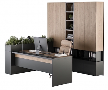 Modern Manager's Desk-ID:125349044