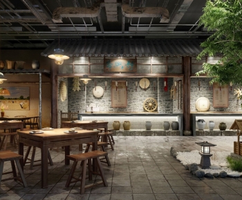 New Chinese Style Catering Space-ID:804934982