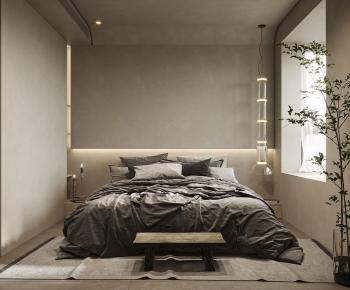 Wabi-sabi Style Bedroom-ID:509728915