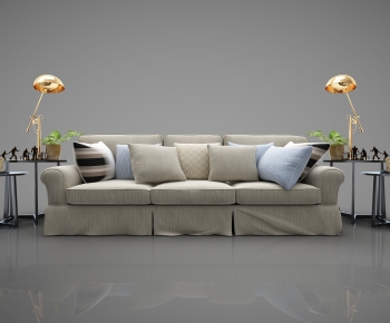 Modern Three-seat Sofa-ID:802385094