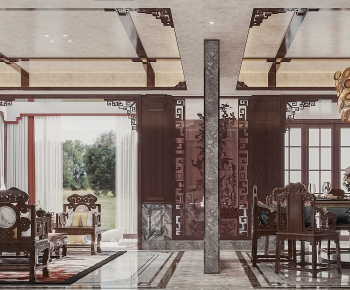 Chinese Style A Living Room-ID:976053007