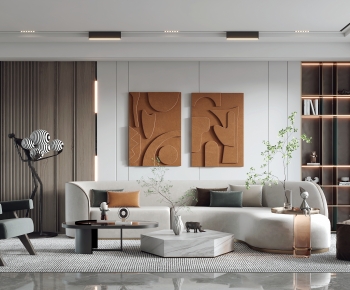 Modern A Living Room-ID:800359964