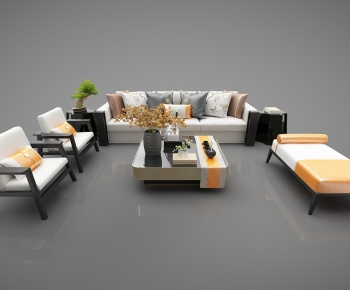 New Chinese Style Sofa Combination-ID:760458954