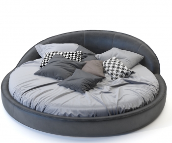 Modern Round Bed-ID:125149011