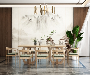 New Chinese Style Dining Room-ID:253014092