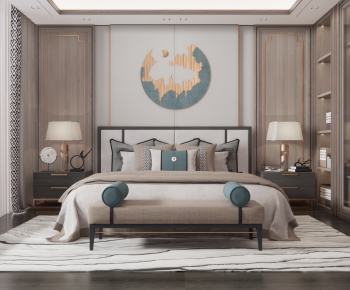 New Chinese Style Bedroom-ID:165201906