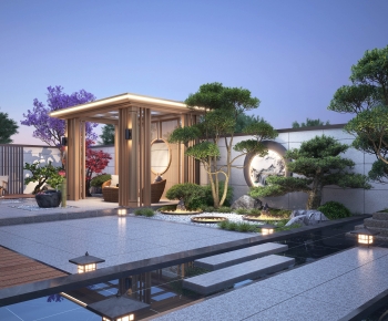 New Chinese Style Courtyard/landscape-ID:108062981