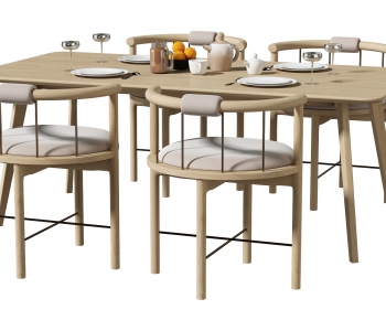 Nordic Style Dining Table And Chairs-ID:168601046