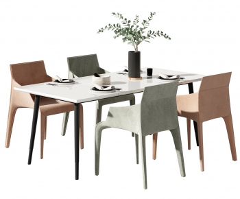 Nordic Style Dining Table And Chairs-ID:344918979