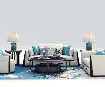 New Chinese Style Sofa Combination-ID:415304904