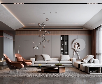 Modern A Living Room-ID:858531957