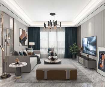 Modern A Living Room-ID:334117891