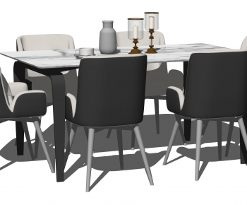 Modern Dining Table And Chairs-ID:658611067