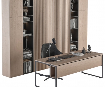 Modern Computer Desk And Chair-ID:158046966