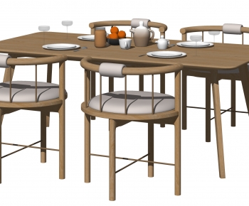 Nordic Style Dining Table And Chairs-ID:995589029
