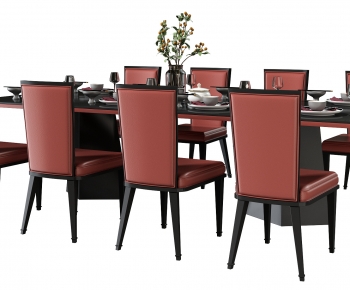New Chinese Style Dining Table And Chairs-ID:679115069