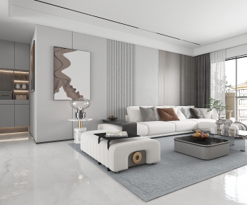 Modern A Living Room-ID:738642935