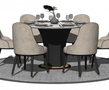 Modern Dining Table And Chairs-ID:393688923