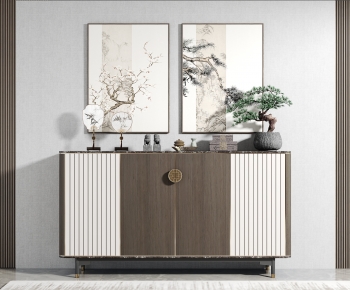 New Chinese Style Side Cabinet/Entrance Cabinet-ID:380737075