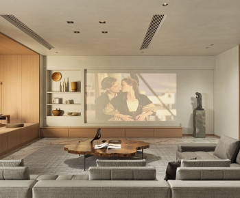 Wabi-sabi Style A Living Room-ID:762800933