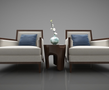 New Chinese Style Single Sofa-ID:509026053