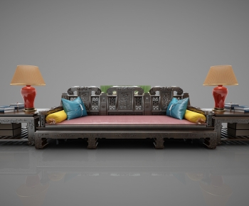 New Chinese Style A Sofa For Two-ID:771986964