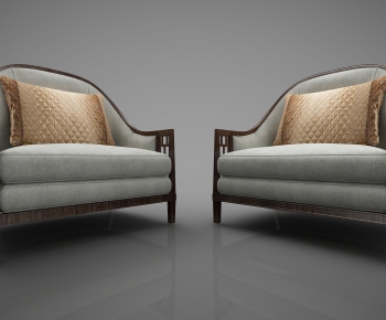 New Chinese Style Single Sofa-ID:454332118