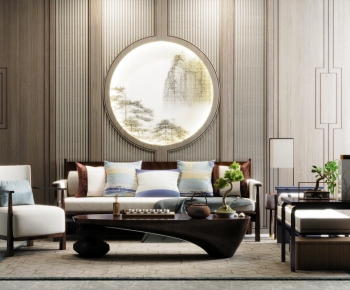 New Chinese Style Sofa Combination-ID:788153898
