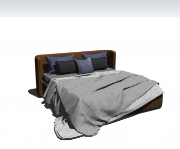 Modern Double Bed-ID:663018944