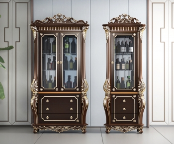 Classical Style Wine Cabinet-ID:278964042
